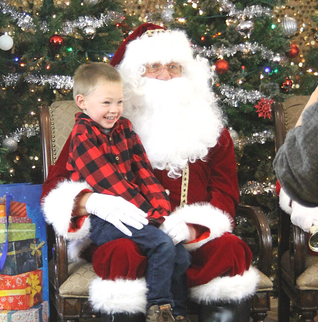 Santa and Mrs. Visit Santa, Light Parade