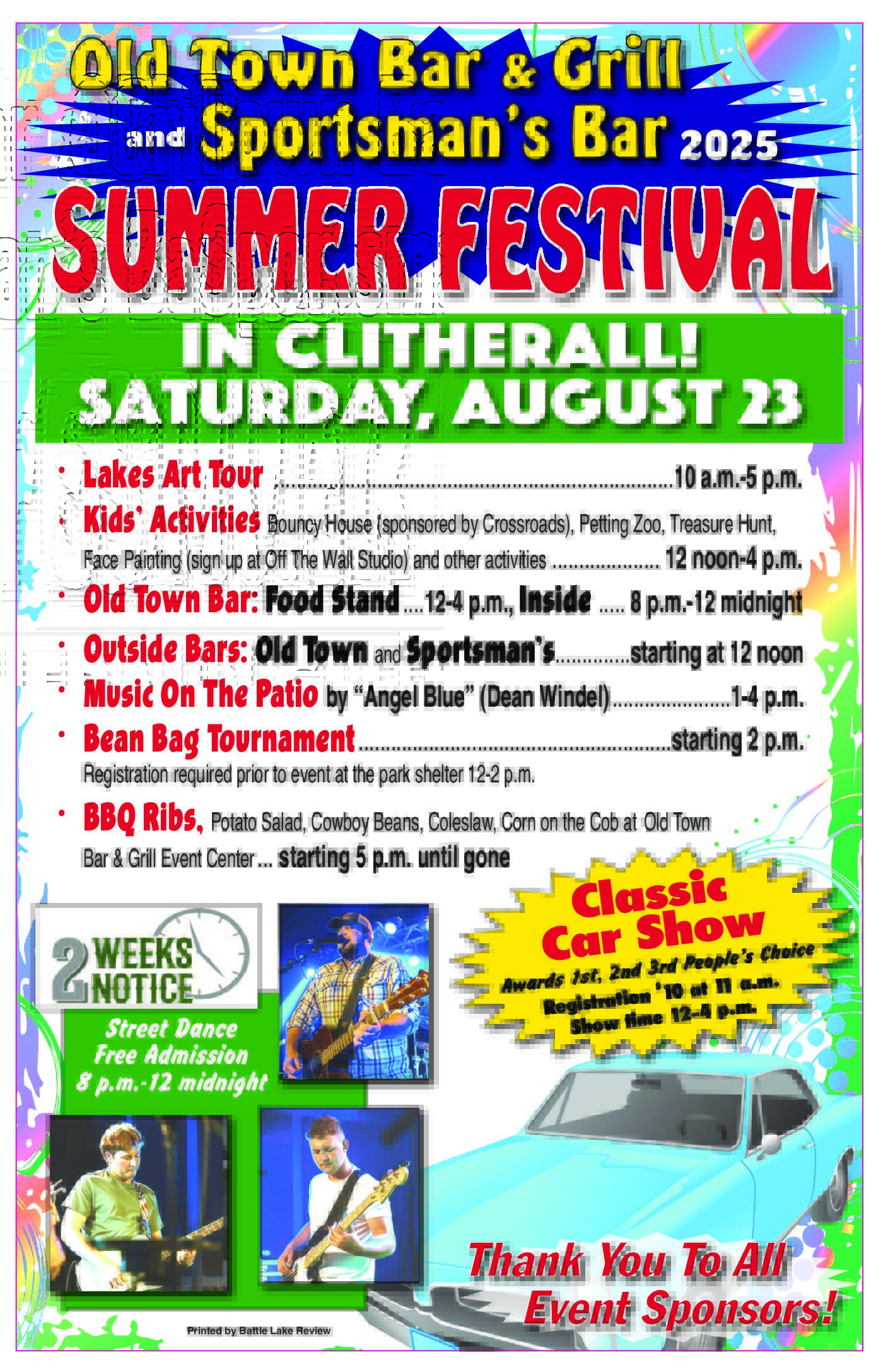 Clitherall Summer Festival Poster