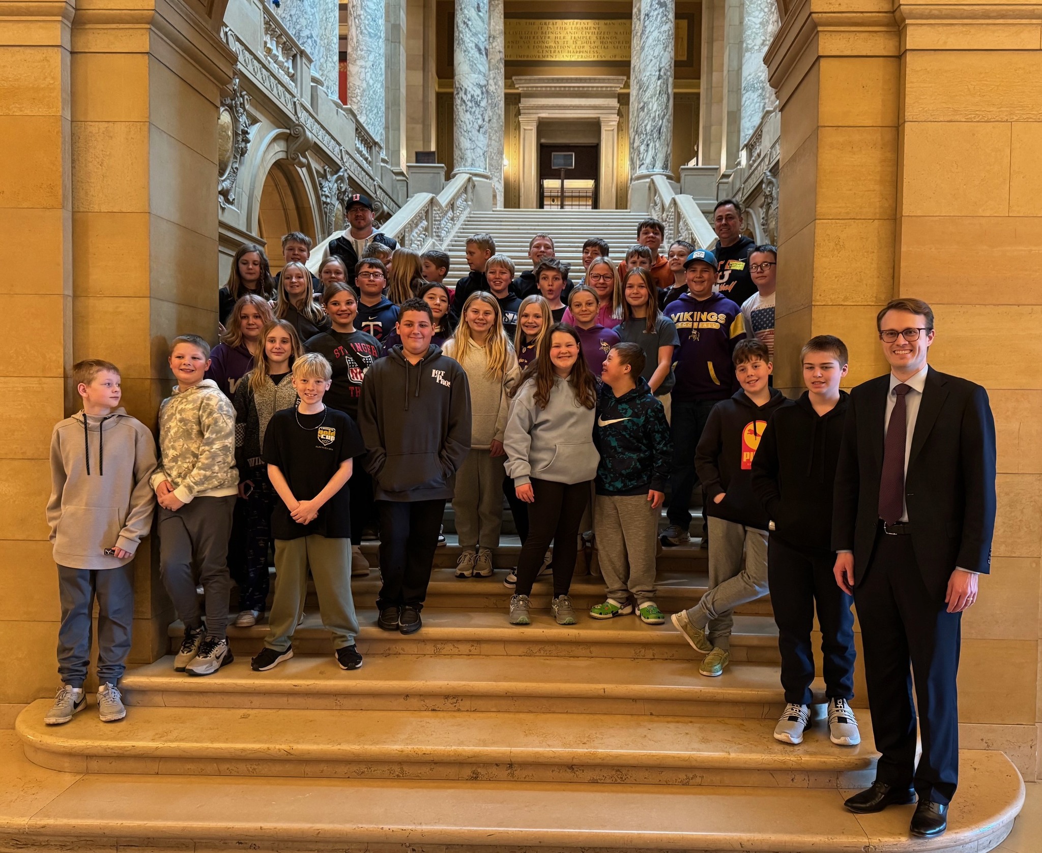 Underwood School 6th Graders Visit State Capitol