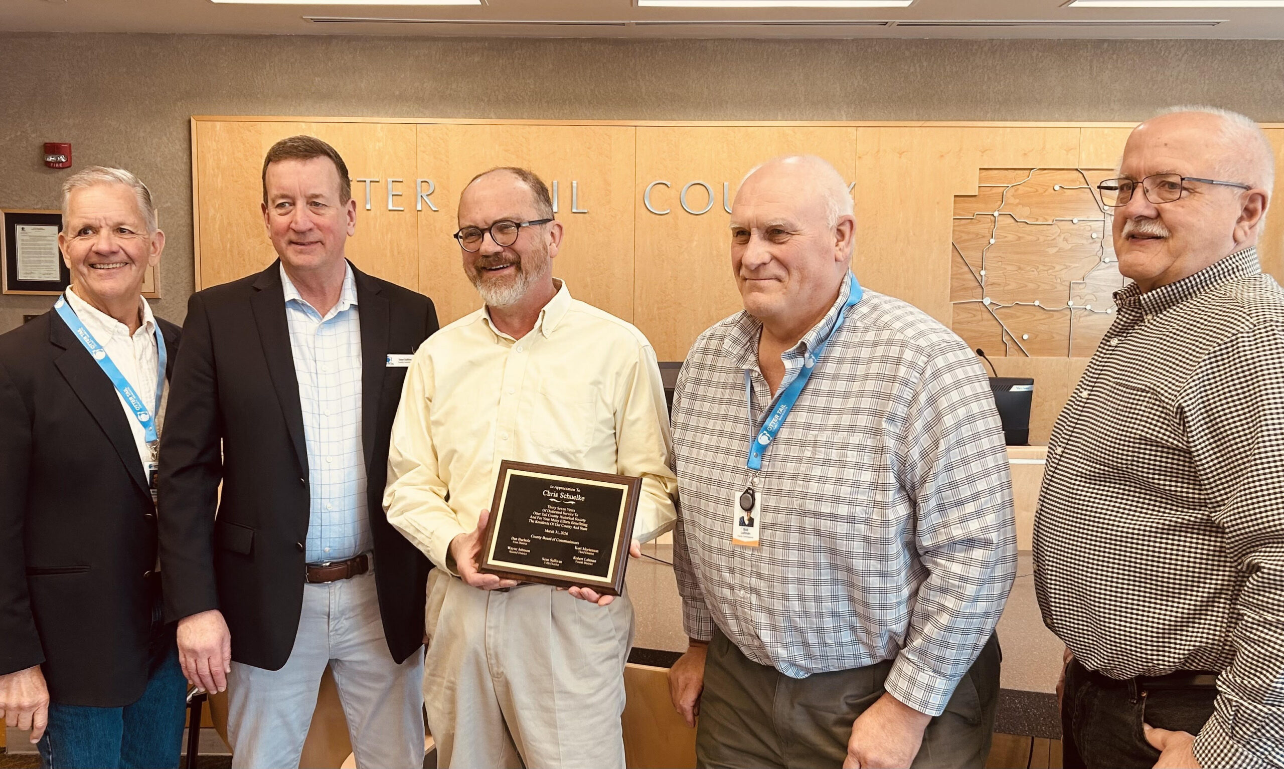 Schuelke Honored By Otter Tail County