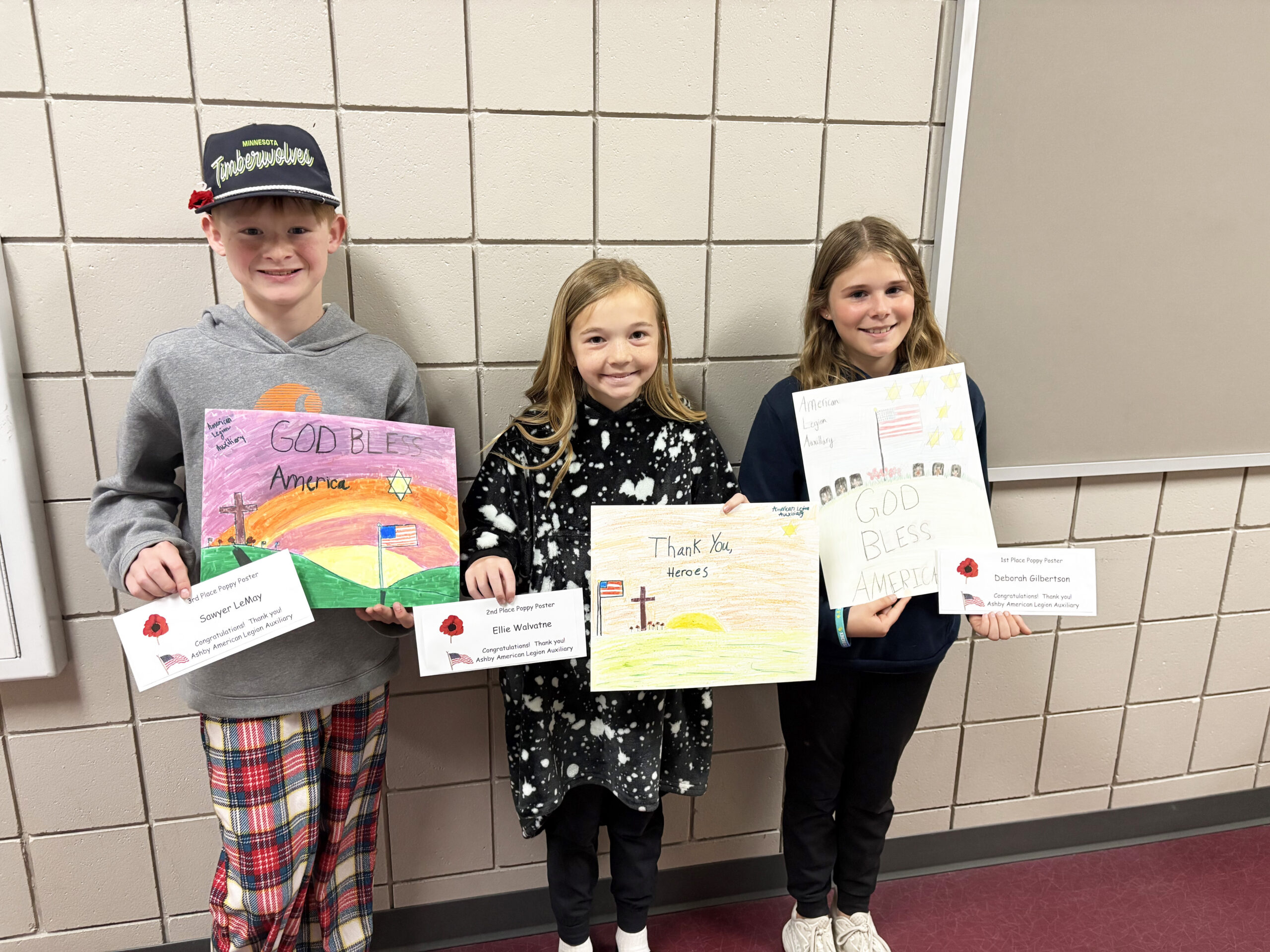 Poppy Poster Winners, Memorial Day Programs
